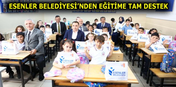 ESENLER BELEDİYESİ’NDEN EĞİTİME TAM DESTEK