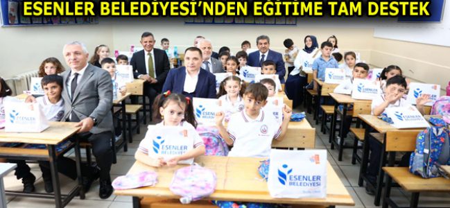 ESENLER BELEDİYESİ’NDEN EĞİTİME TAM DESTEK