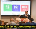 Prof. Dr. Ahmet Özer’in 6 aylık performansı takdir topladı