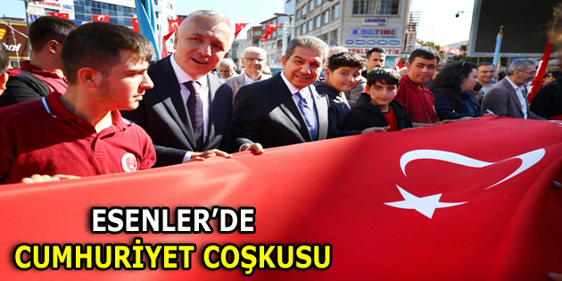 ESENLER’DE CUMHURİYET BAYRAMI COŞKUSU YAŞANDI