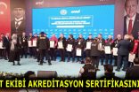 ESKAT EKİBİ AKREDİTASYON SERTİFİKASINI ALDI