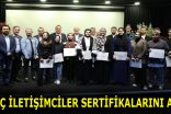 GENÇ İLETİŞİMCİLER SERTİFİKALARINI ALDI