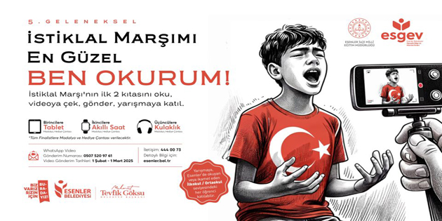 “İSTİKLAL MARŞIMI EN GÜZEL BEN OKURUM” YARIŞMASINA BAŞVURULAR BAŞLADI!