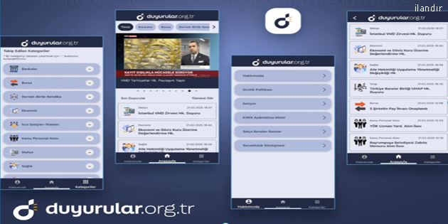 Önemli Duyuruları Hızla Takip Edin: Duyurular Uygulaması ile Anında Bilgi Edinin!