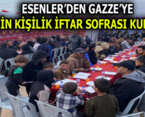 ESENLER’DEN GAZZE’YE 10 BİN KİŞİLİK İFTAR SOFRASI KURULDU